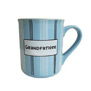 Laurie Veasey Grandfather Love Heart Mug 4.25 in Blue
